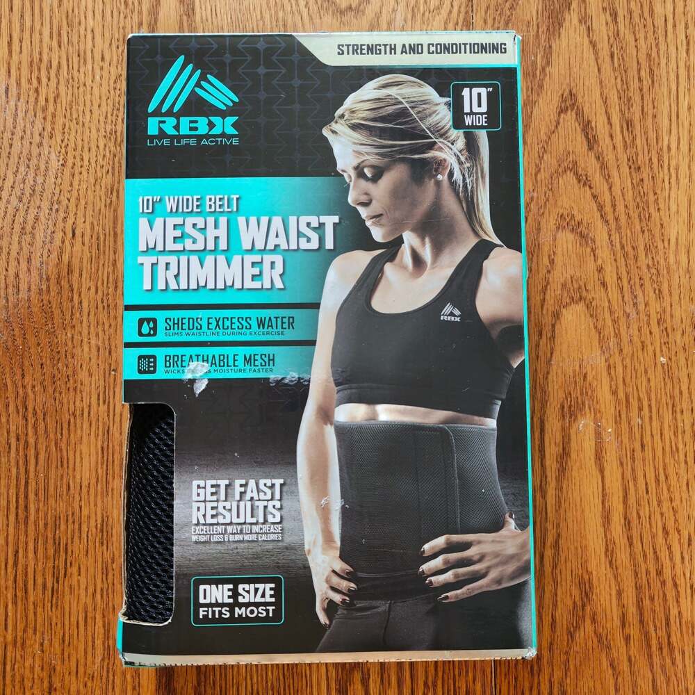 RBX 10" Wide Mesh Waist Trimmer Belt One Size Fits Most